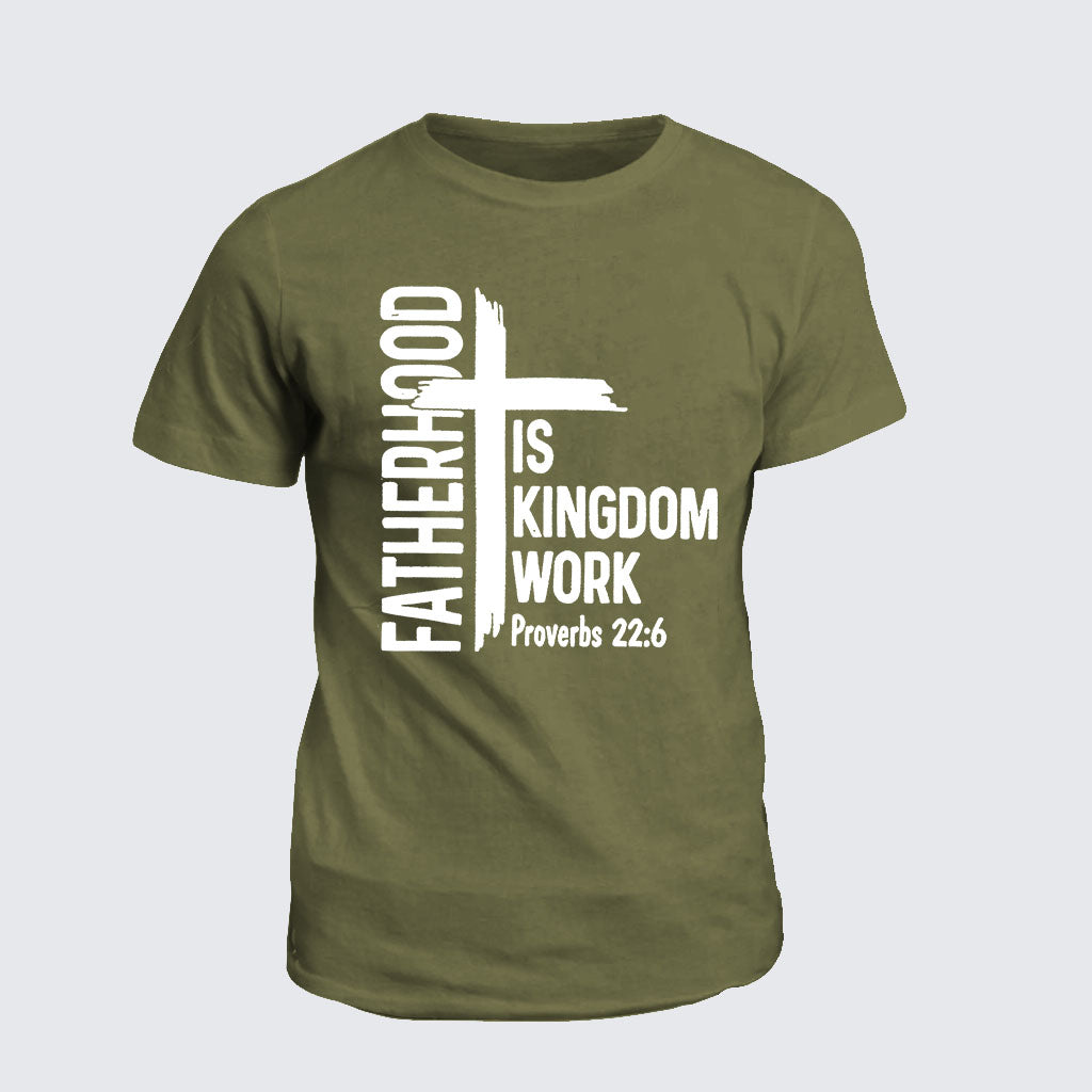 Classic Cotton Tee -  Fatherhood is Kingdom Work