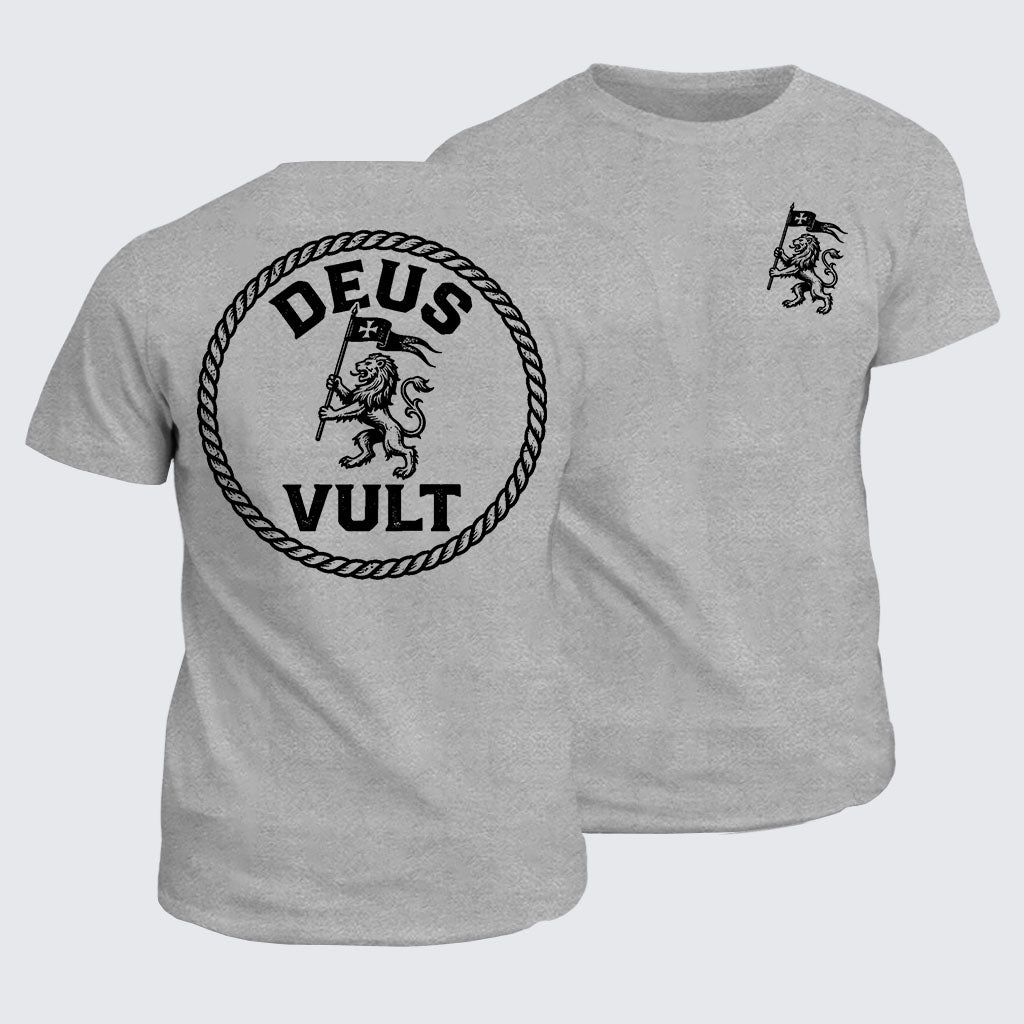 Classic Cotton Tee - Deus Vult