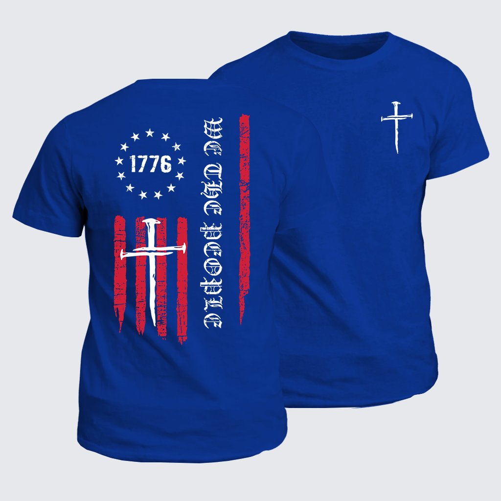 Classic Cotton Tee - We The People  Flag Cross