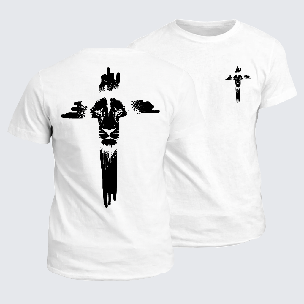 Classic Cotton Tee - Lion of Faith Cross