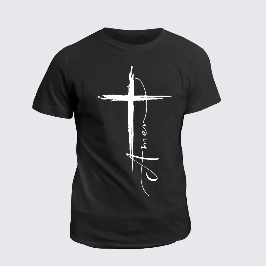 Classic Cotton Tee - Amen Cross