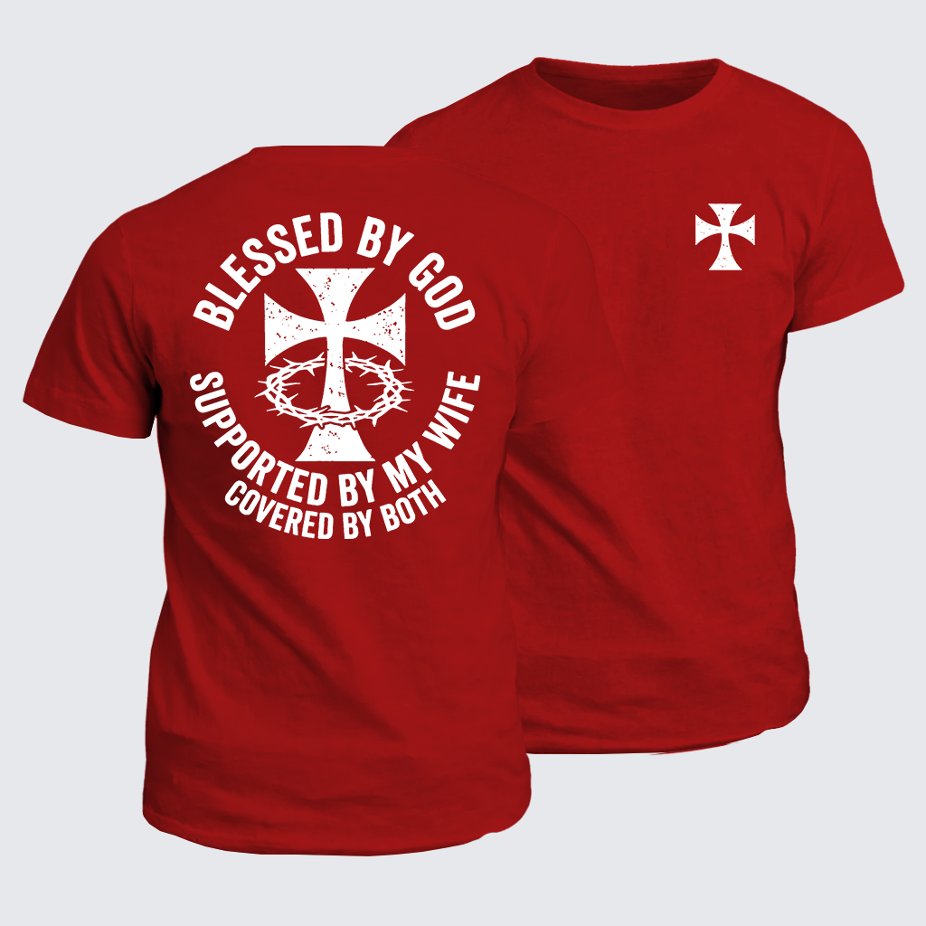 Classic Cotton Tee - Covered By God And Wife