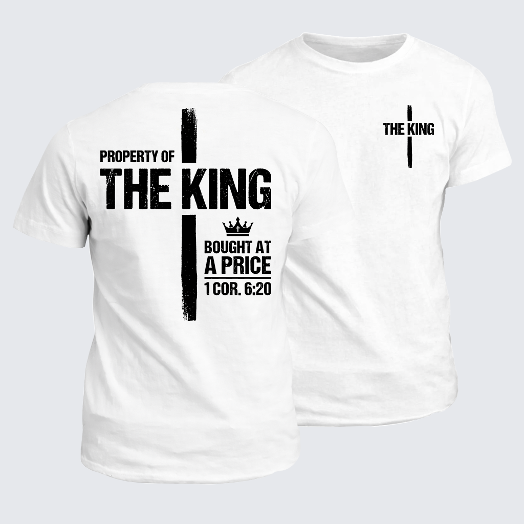 Classic Cotton Tee - Property Of The King 1 Cor.6:20