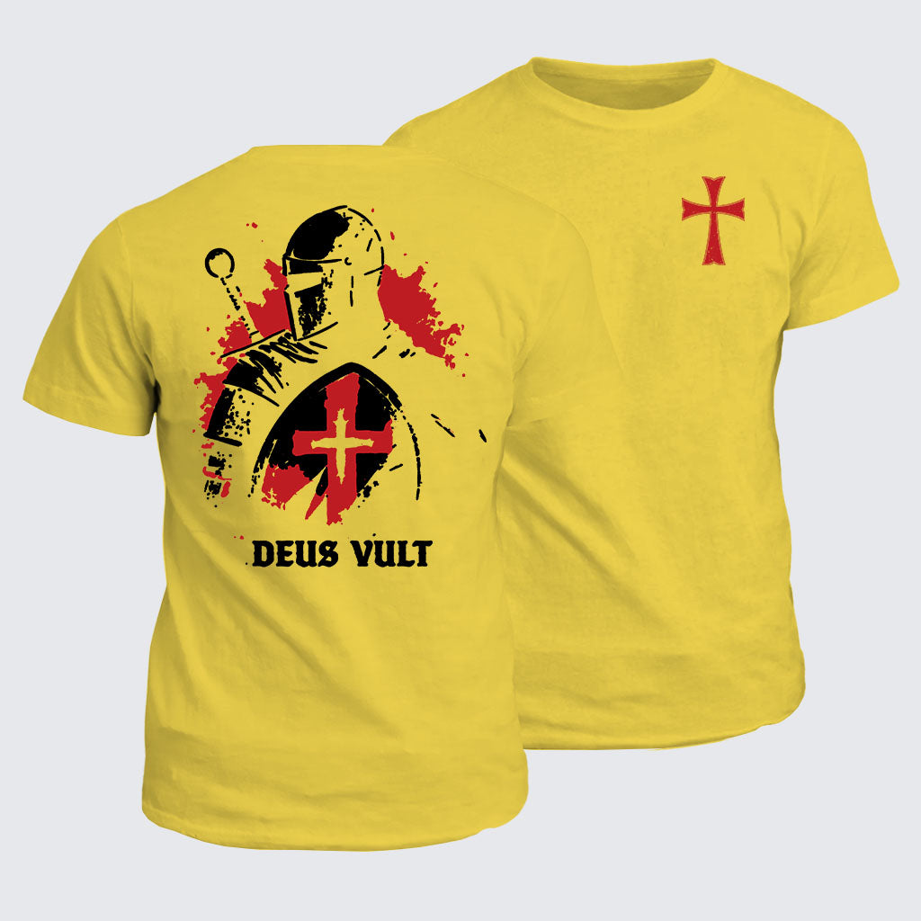 Classic Cotton Tee - Deus Vult Knight Templar