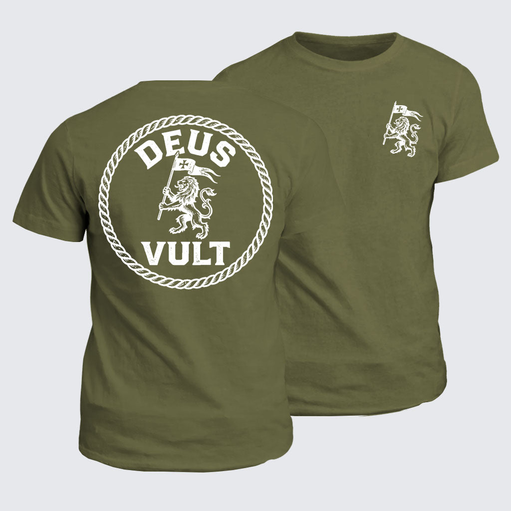 Classic Cotton Tee - Deus Vult