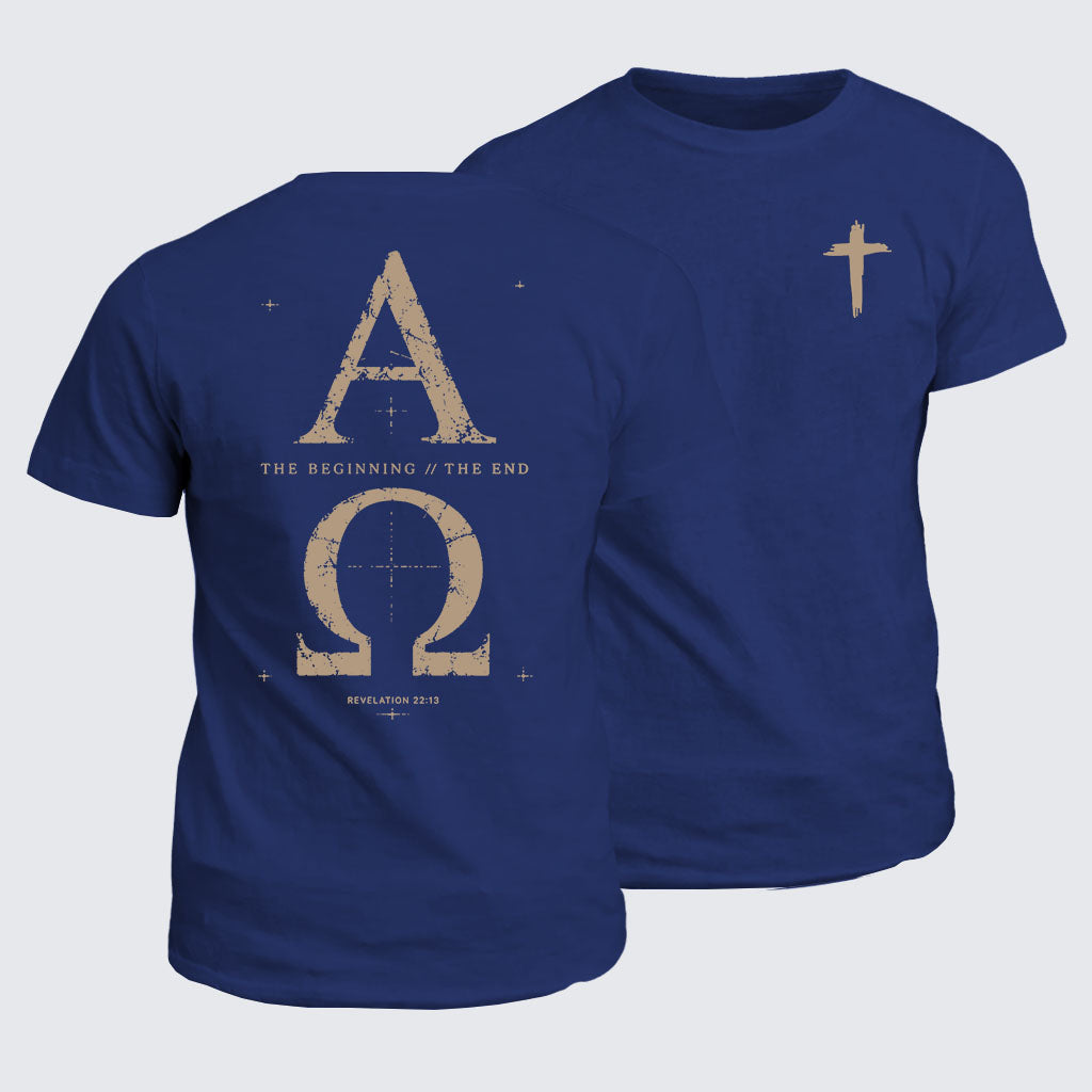 Classic Cotton Tee -  Alpha and the Omega Revelation 22:13