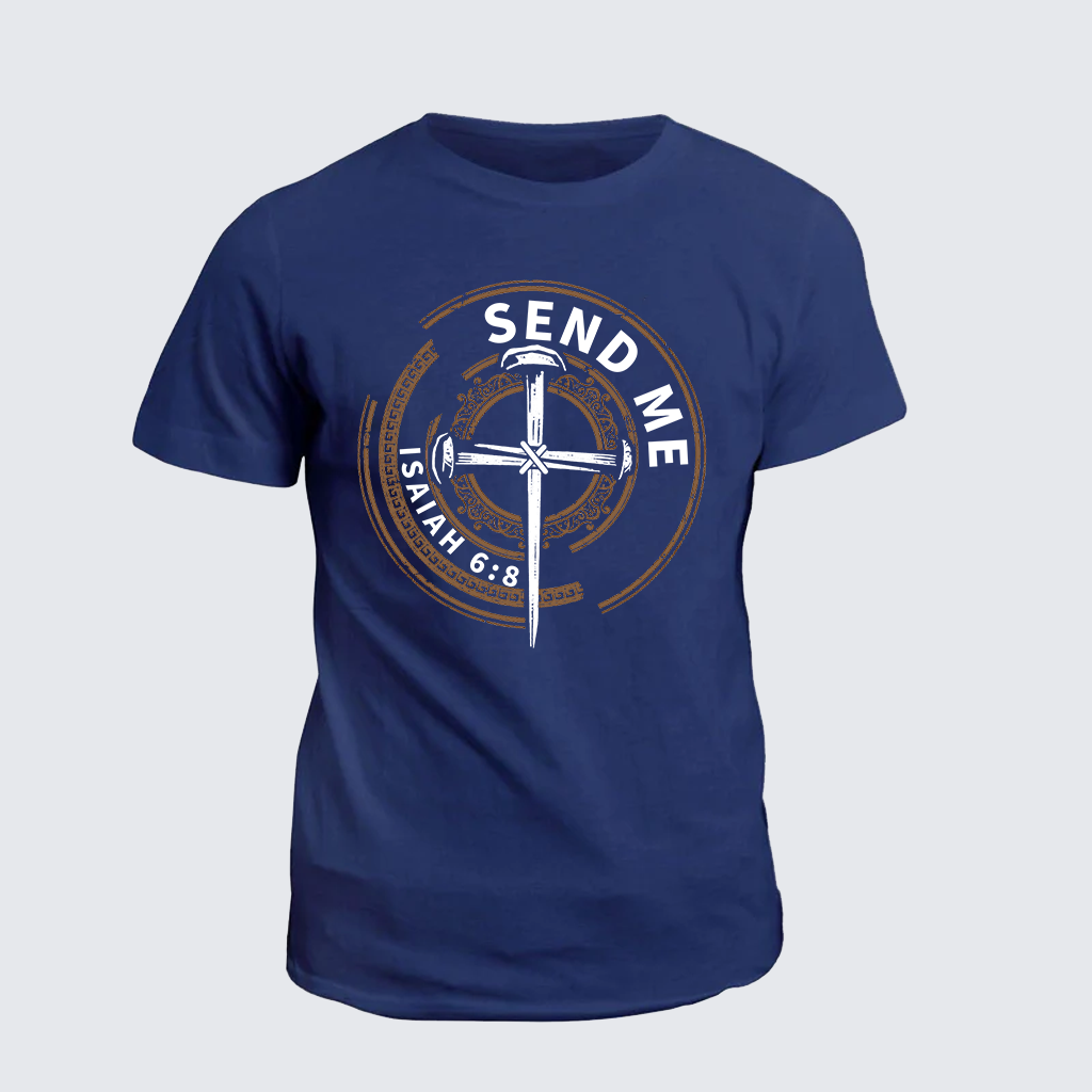 Classic Cotton Tee - Isaiah 6:8 - SEND ME