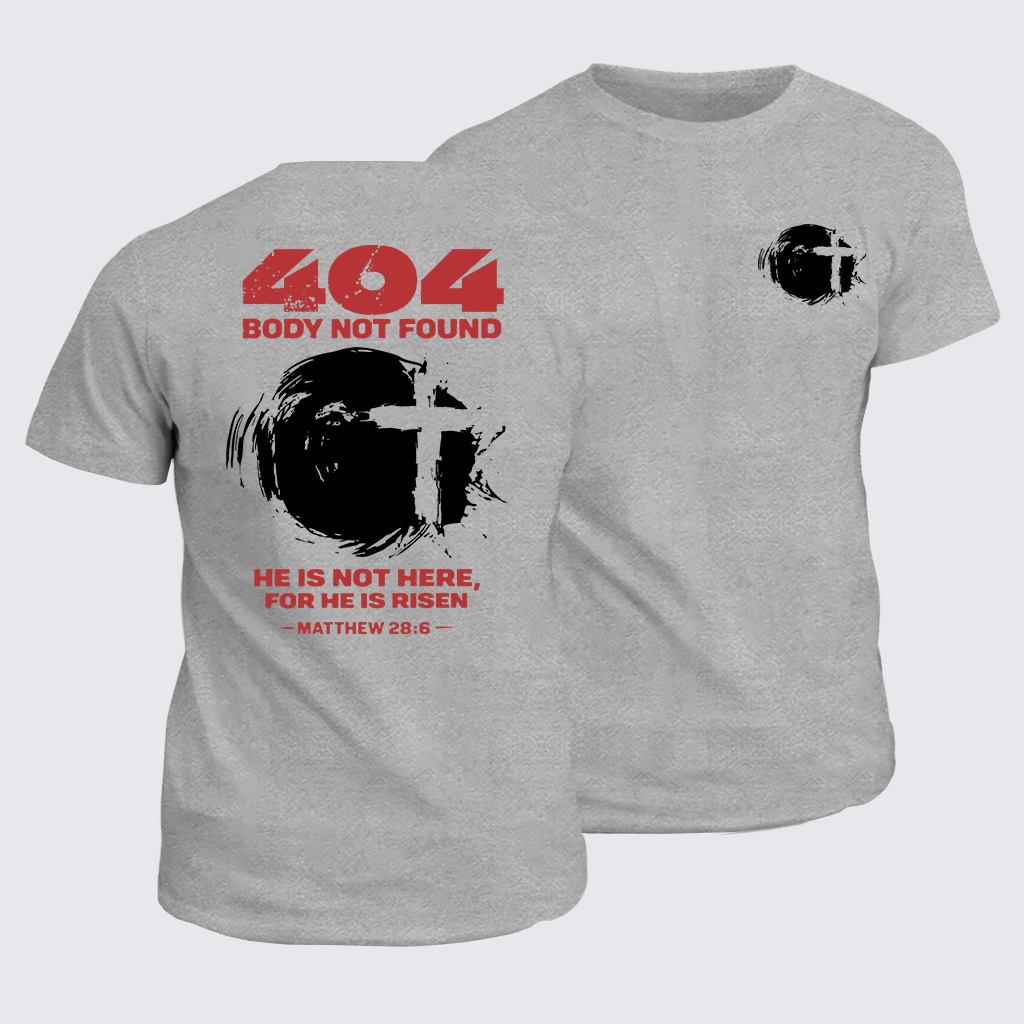 Classic Cotton Tee - He Is Not Here,For He Is Risen
