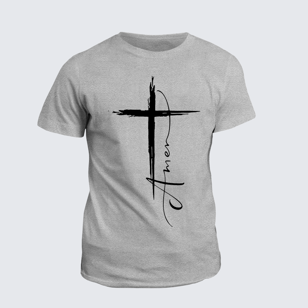 Classic Cotton Tee - Amen Cross