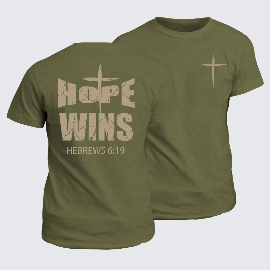 Classic Cotton Tee - Hope Wins Hebrews 6:19