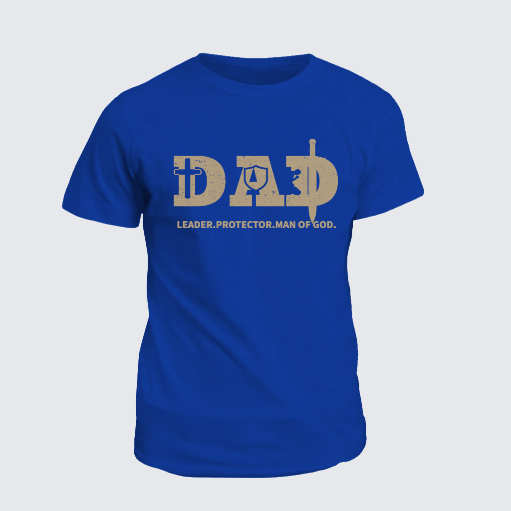 Classic Cotton Tee - Dad-Leader Protector Man Of God