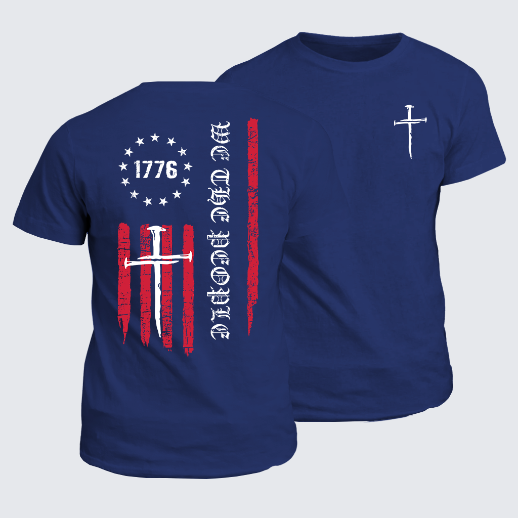 Classic Cotton Tee - We The People  Flag Cross