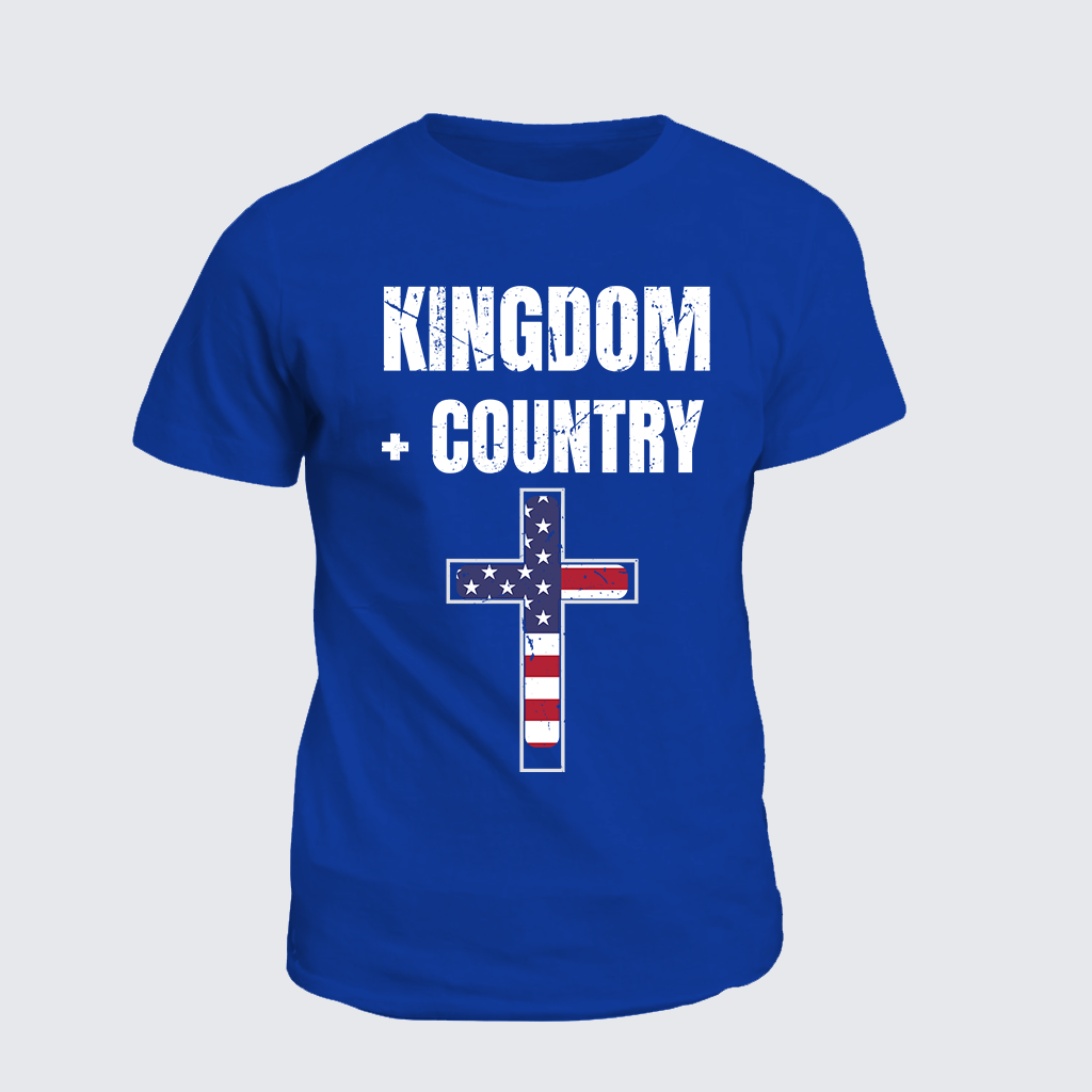 Classic Cotton Tee - Kingdom + Country Flag Cross