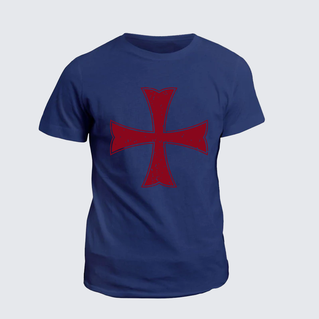 Classic Cotton Tee - Knights Templar Crusader Cross