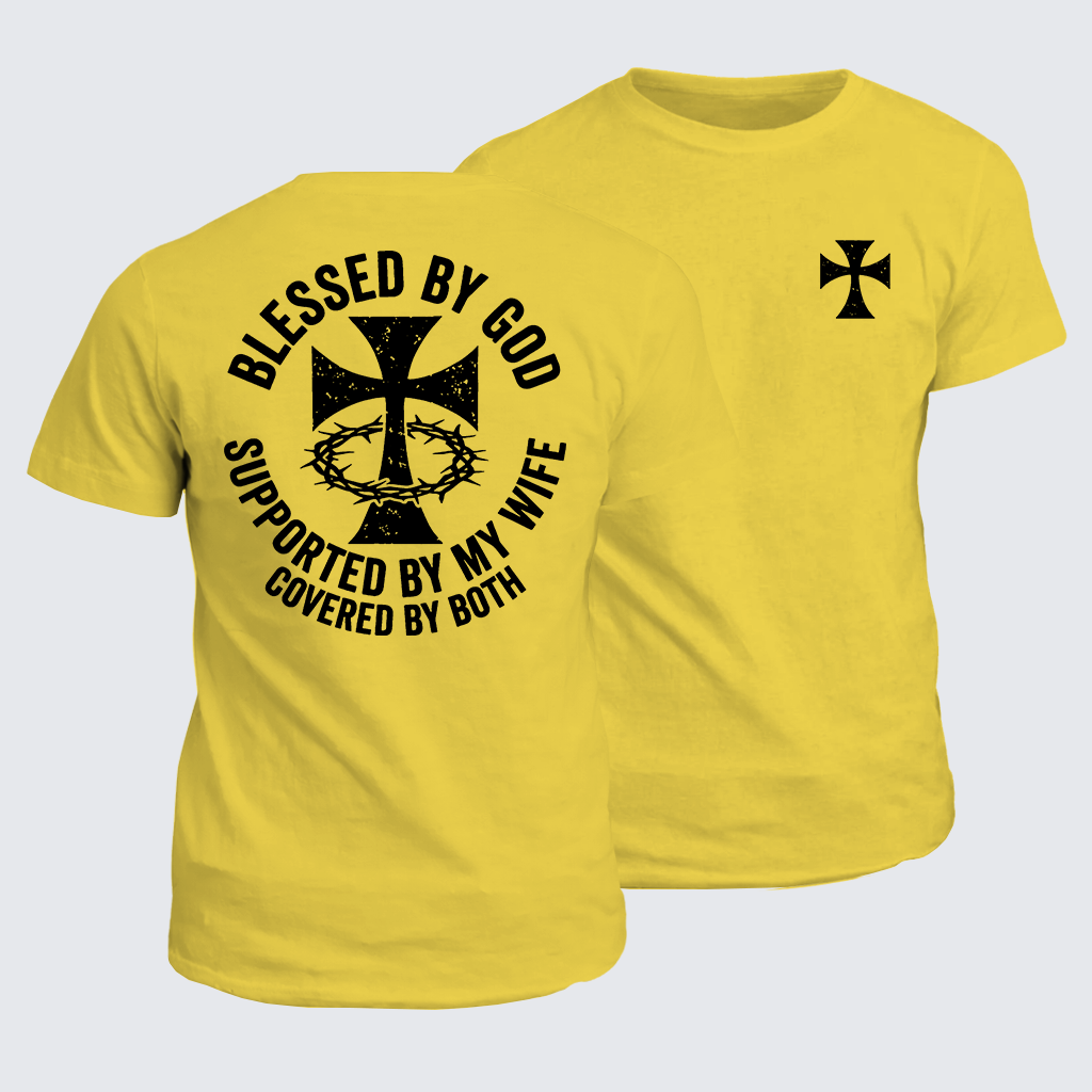 Classic Cotton Tee - Covered By God And Wife