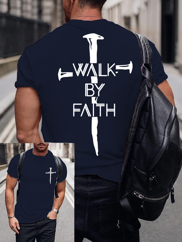 Classic Cotton Tee - Walk By Faith