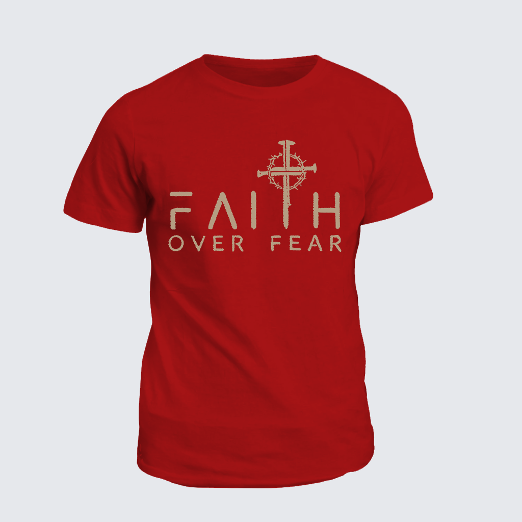 Classic Cotton Tee - Faith Over Fear Faith Cross
