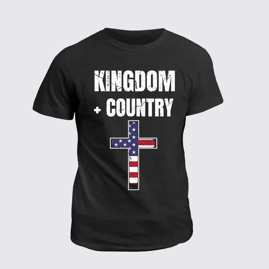 Classic Cotton Tee - Kingdom + Country Flag Cross