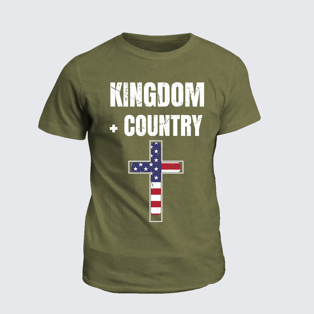 Classic Cotton Tee - Kingdom + Country Flag Cross