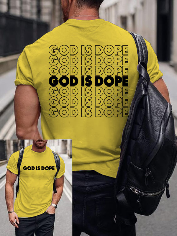Classic Cotton Tee - God Is Dope