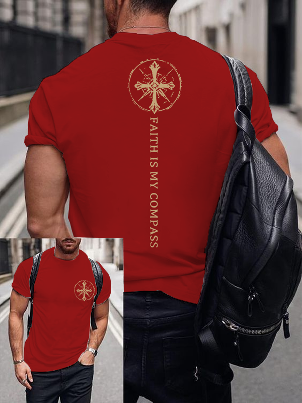 Classic Cotton Tee - Faith Is My Compass