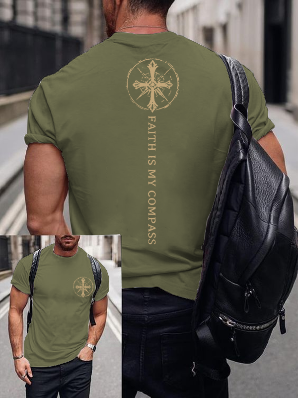 Classic Cotton Tee - Faith Is My Compass