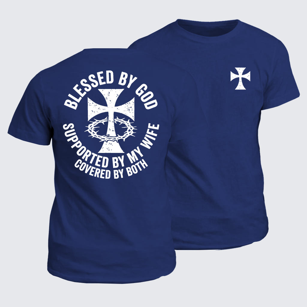 Classic Cotton Tee - Covered By God And Wife
