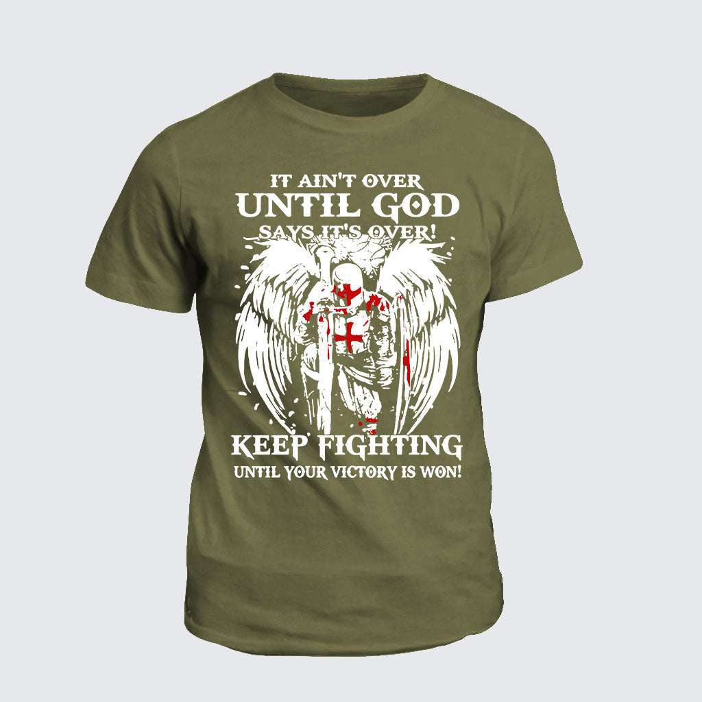 Classic Cotton Tee - It Aint Over Until God Say Its Over