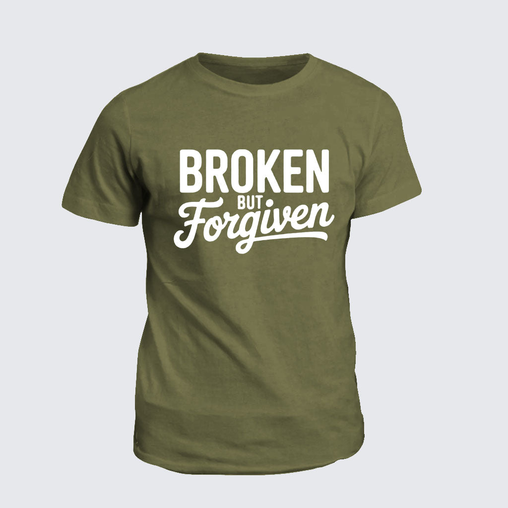 Classic Cotton Tee - Broken But Forgiven