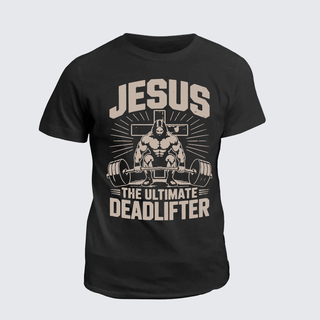 Classic Cotton Tee -  Jesus The Ultimate Deadlifter