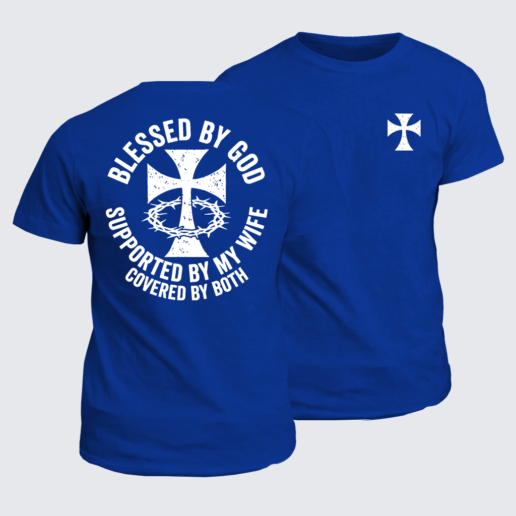 Classic Cotton Tee - Covered By God And Wife