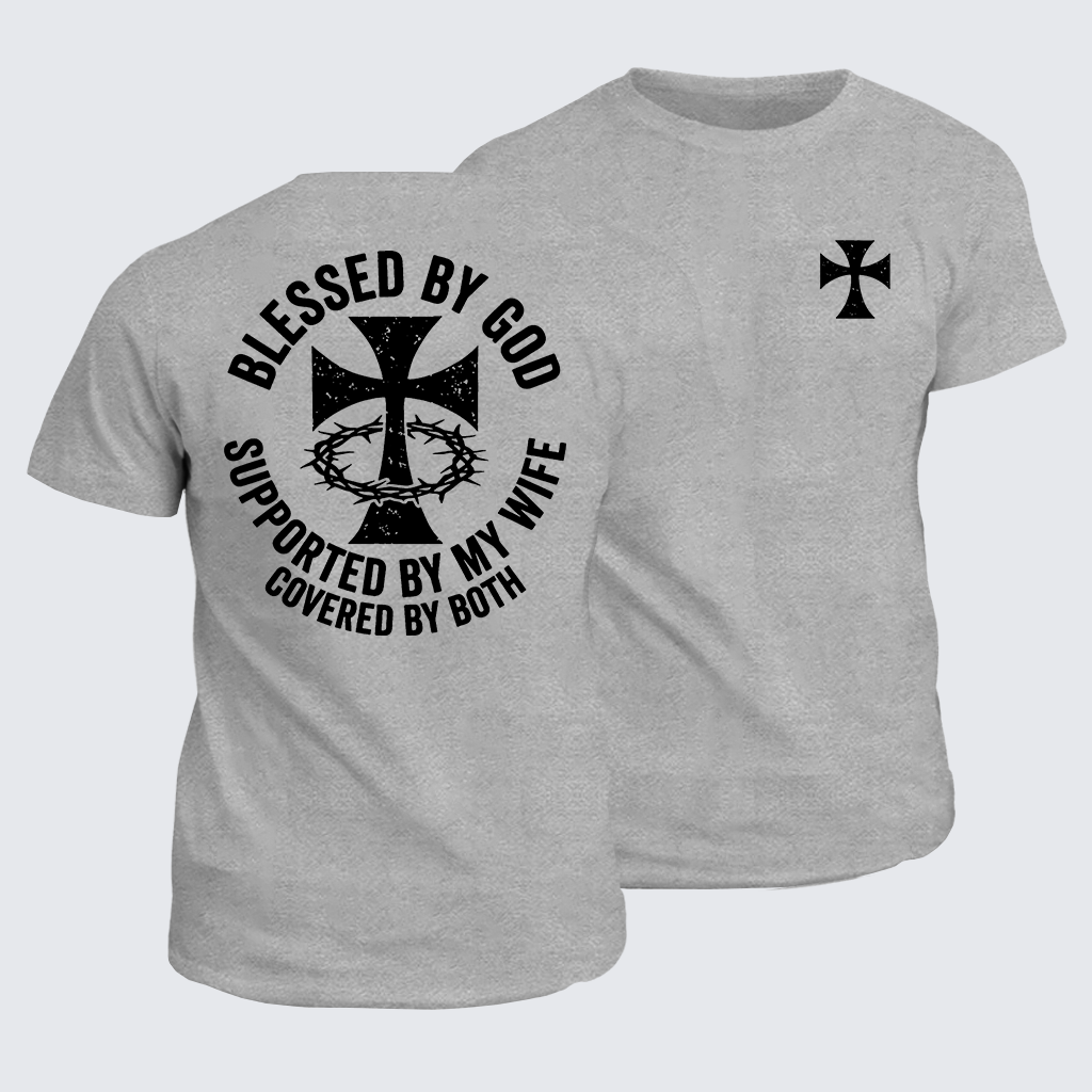 Classic Cotton Tee - Covered By God And Wife