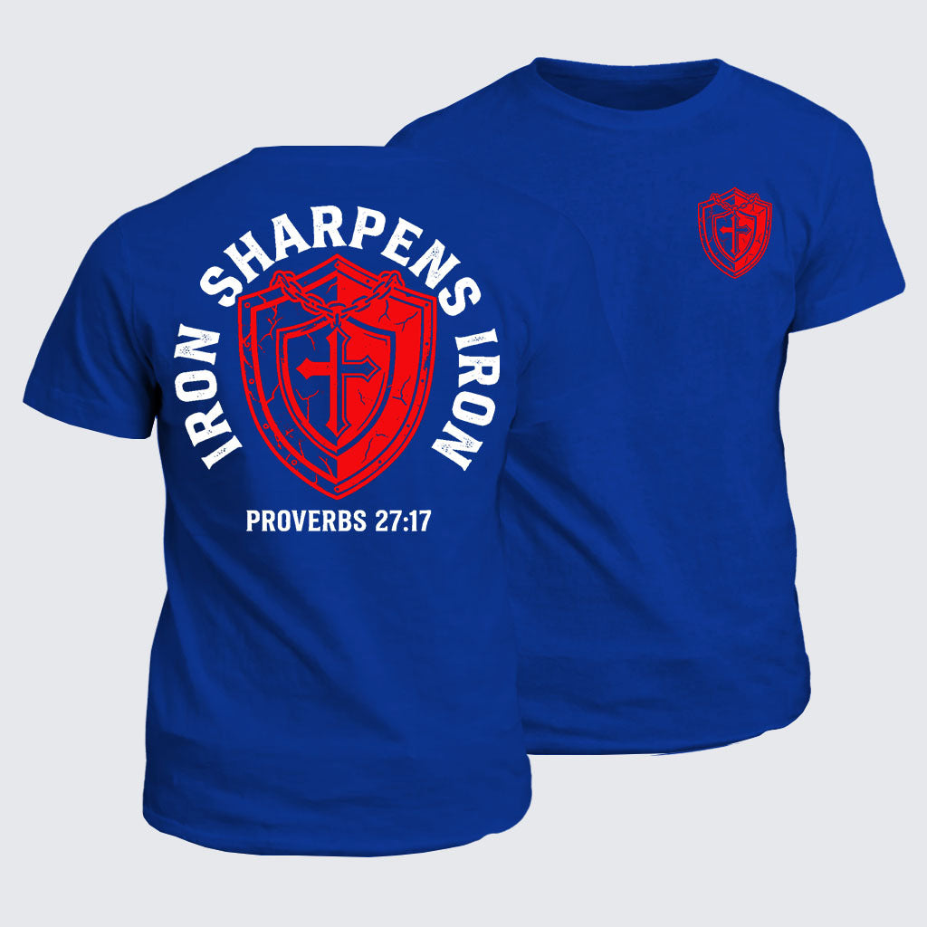 Classic Cotton Tee - Iron Sharpens Iron - Proverbs 27:17