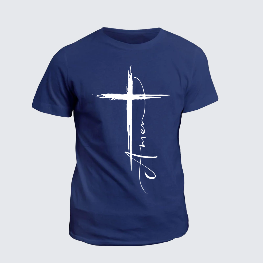 Classic Cotton Tee - Amen Cross