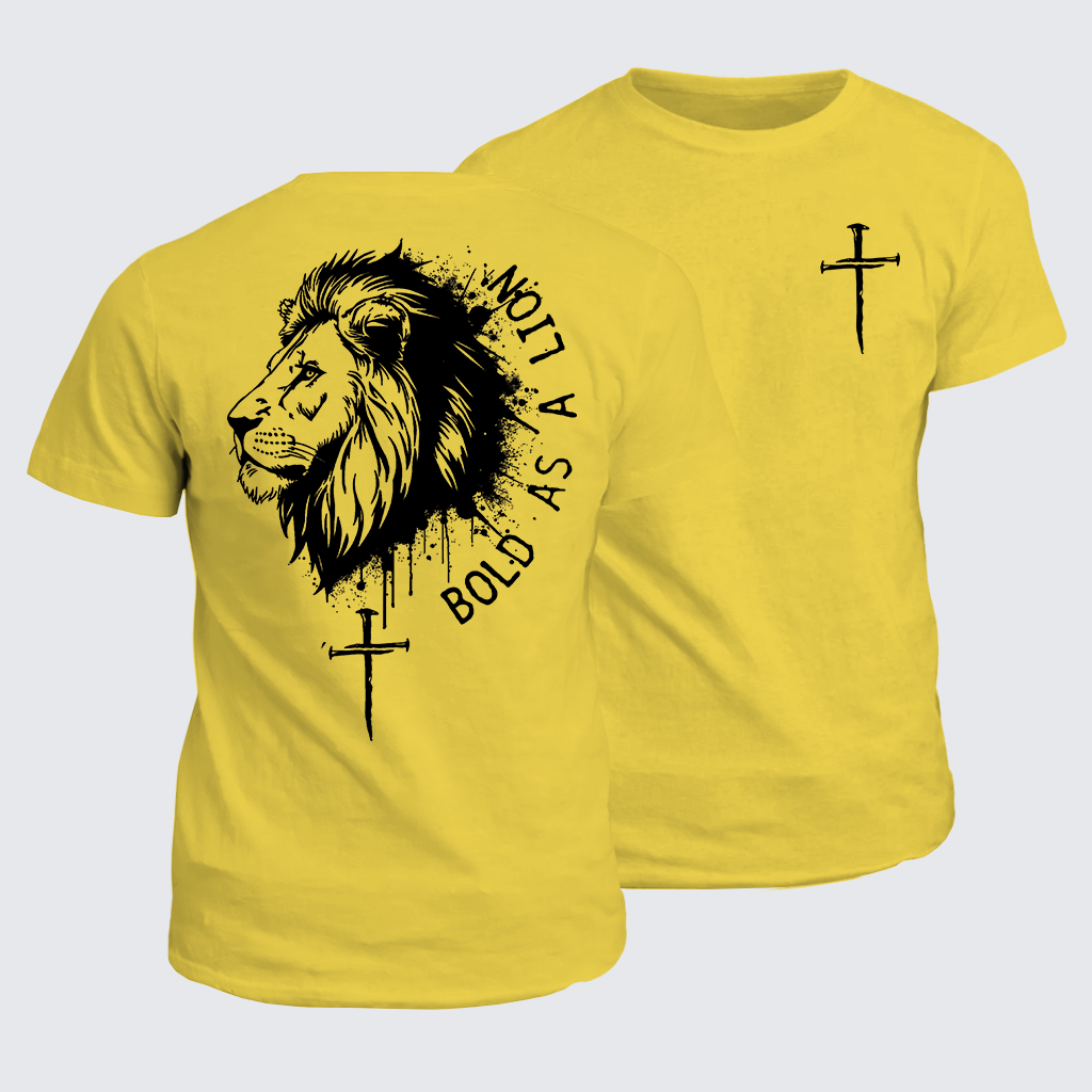 Classic Cotton Tee - Bold as a Lion