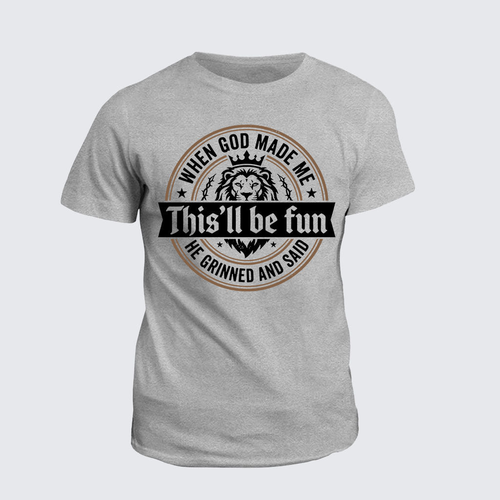 Classic Cotton Tee - When God Made Me
