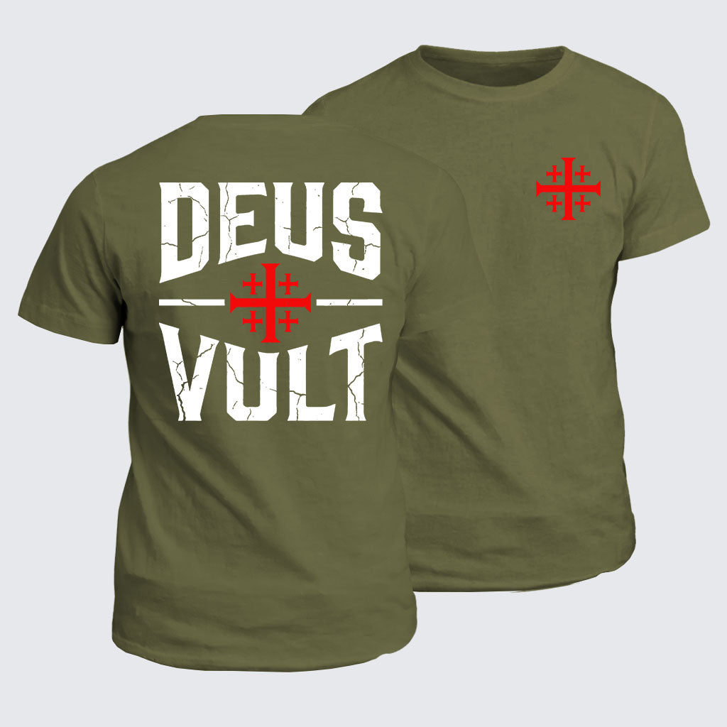 Classic Cotton Tee - Deus Vult
