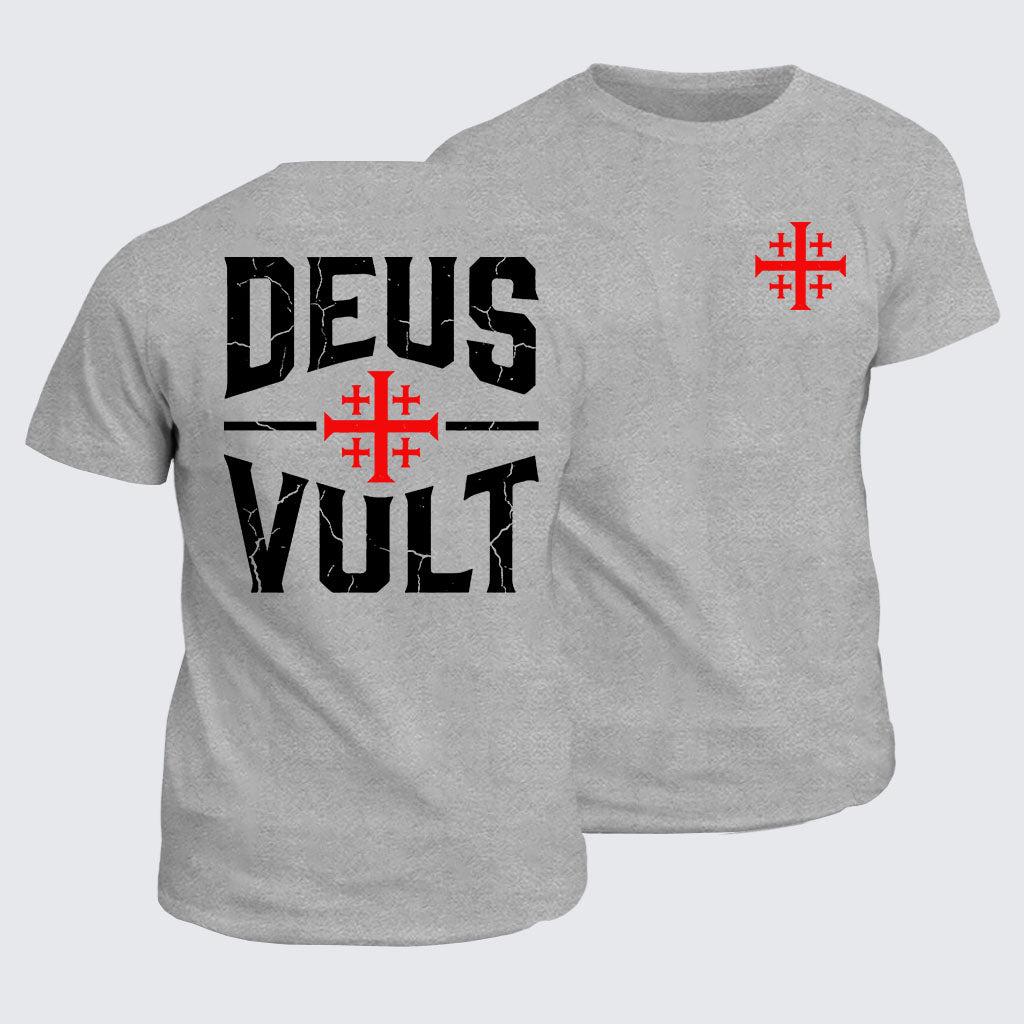 Classic Cotton Tee - Deus Vult