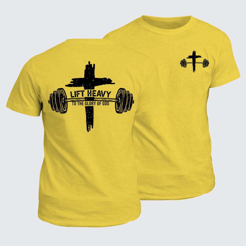 Classic Cotton Tee - Lift Heavy Glorify God