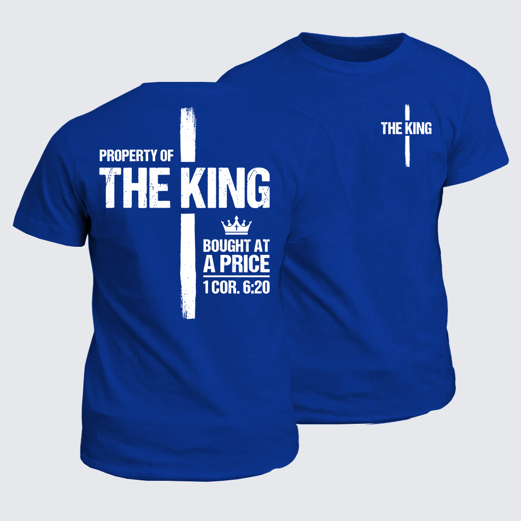 Classic Cotton Tee - Property Of The King 1 Cor.6:20