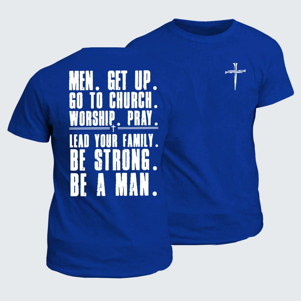 Classic Cotton Tee -  Pray Worship Lead Your Family