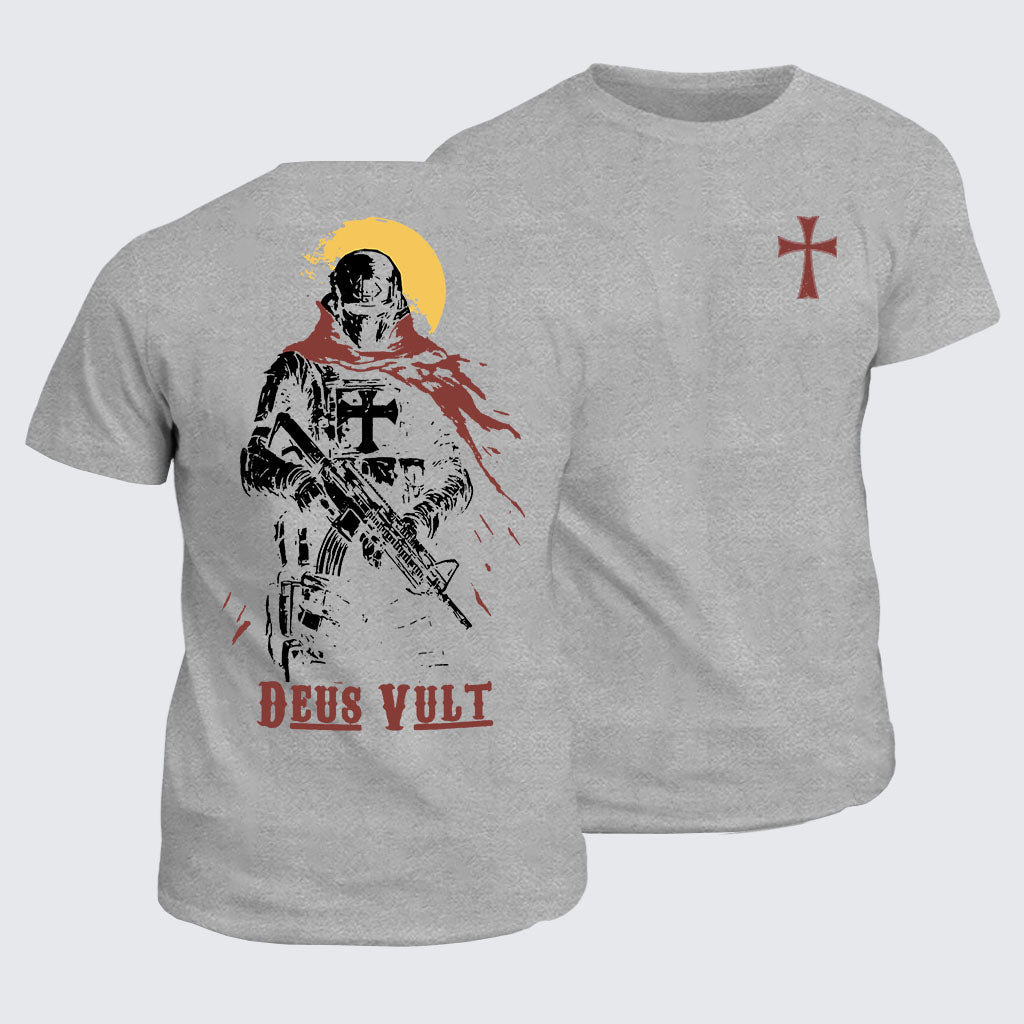 Classic Cotton Tee - Deus Vult