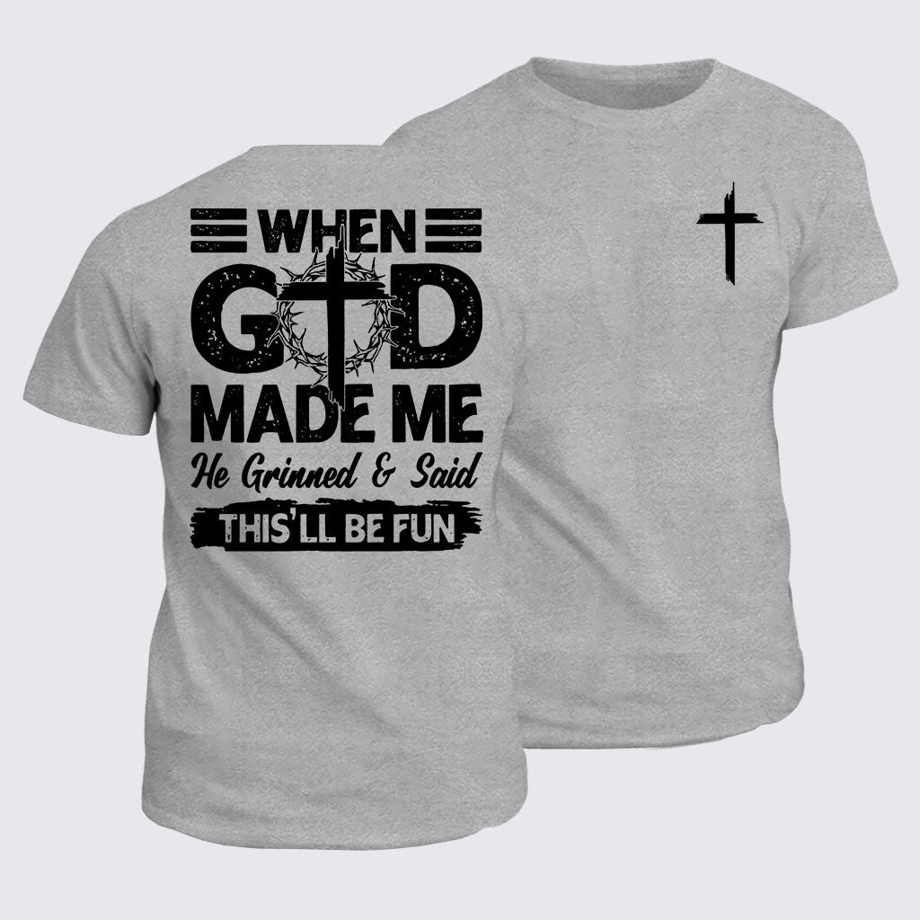 Classic Cotton Tee - When God Made Me
