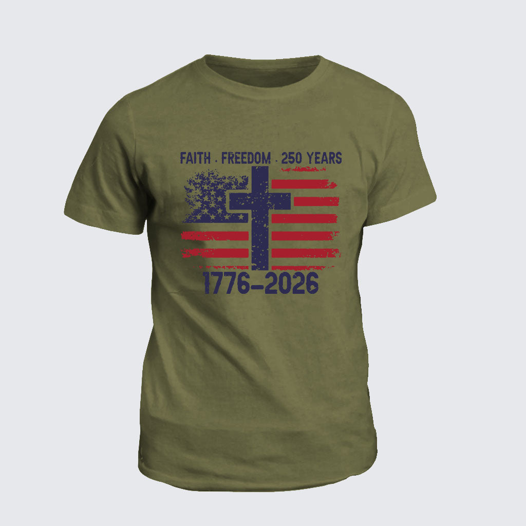 Classic Cotton Tee -  Faith Freedom