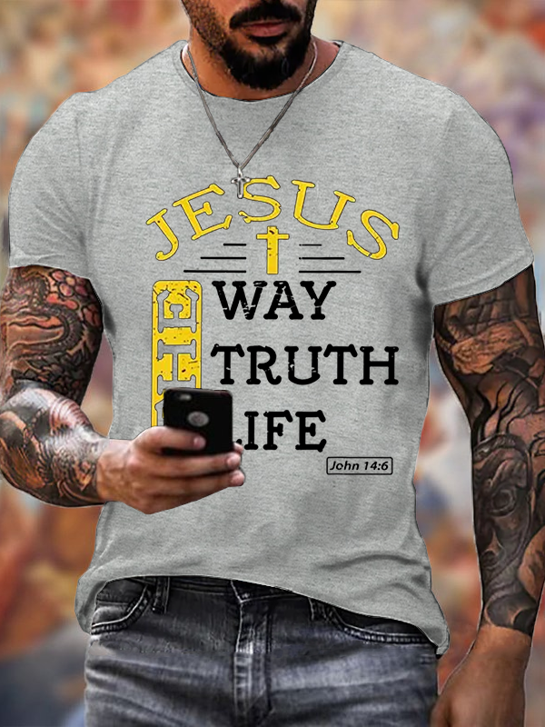 Classic Cotton Tee - Jesus The Way Truth Life