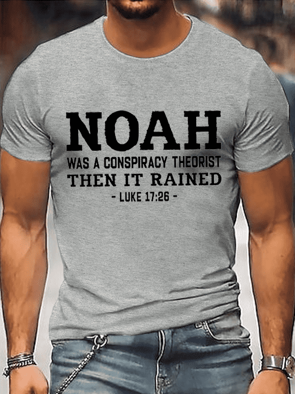 Classic Cotton Tee - Noah Conspiracy Theorist Crew Neck Tee