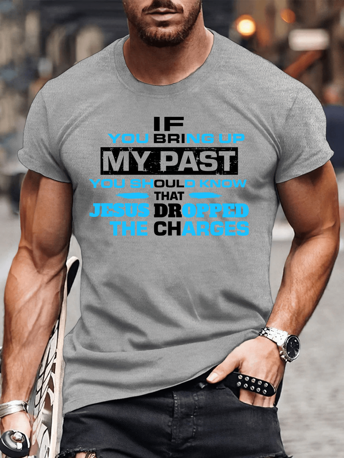 Classic Cotton Tee - If You Bring My Past You Should Know Men's T-shirt