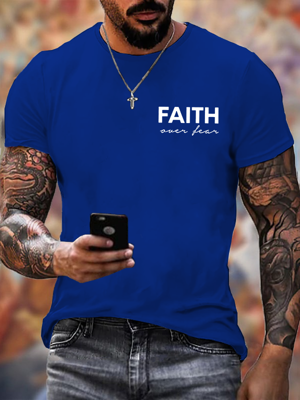 Classic Cotton Tee - Faith over Fear Christian Cotton T-shirt