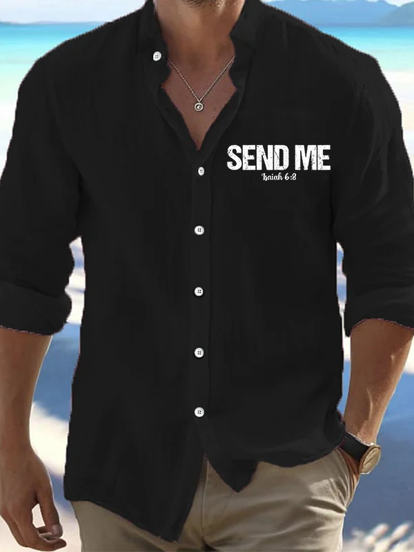 Men's Isaiah 6:8 - SEND ME Casual Shirt