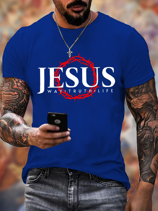 Classic Cotton Tee - Jesus Way Truth Life